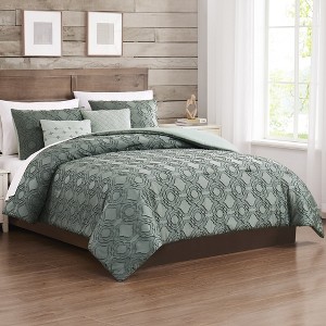 Modern Threads 5-Piece Jacquard Comforter Sets. - 1 of 4