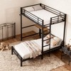Okak Twin Size Metal L-Shaped Bunk Bed with Storage & Desk Station,Contemporary Bed Frame for Bedroom,Apartments - 2 of 4