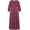 Women's Plus Size Arielle Lace Maxi Dress - blackberry | CITY CHIC - 4 of 4