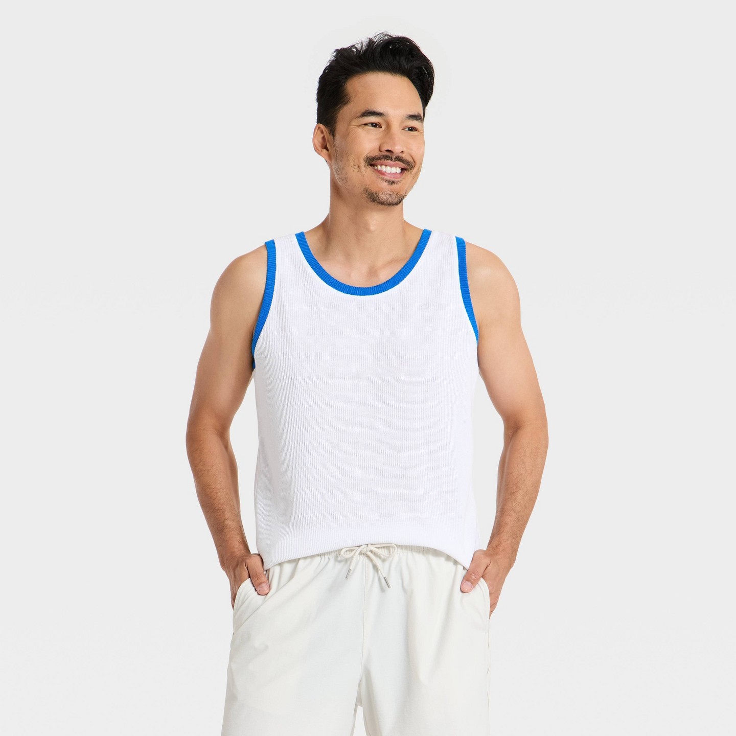 Мужской топ Goodfellow & Co Casual Summer Tank Top, цвет: Белый — фото 1