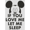Women's Mickey & Friends If You Love Me Let Me Sleep Racerback Tank Top - 2 of 4