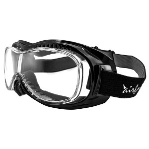 Pacific Coast Airfoil Black Goggles With Anti Fog Clear Polycarbonate Lens With - One Size - 1 of 4
