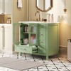 Bella Depot Bathroom Vanity with Sink and Waffle Texture Doors - 2 of 4