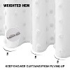 LunaLulinlk White Boho Shower Curtains, Heavy-Duty Mold/Mildew-Resistant - 2 of 4