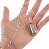 Unique Bargains Metal Plastic Brass Necklace Style Mini Mouth Organ 3.5 x 1.3 x 1.1cm Silver Tone 1 Pc - 3 of 4