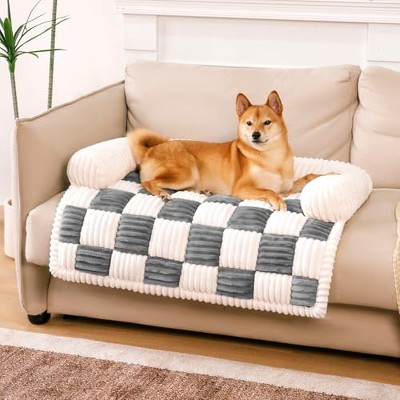 FUNNY FUZZY Flannel Pet Couch Covers for Sofa
