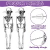 Funny Skeleton Earrings for Women - Hypoallergenic Halloween Skull Stud and Dangle Jewelry - 3 of 4