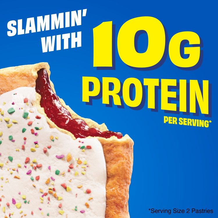 Pop-Tarts Protein Frosted Slammin' Strawberry Toaster Pastries - 14.3oz/8ct, 3 of 10