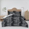 FIONECA Foliage Patterned Reversible Comforter Set Coordinating Shams Machine Washable Natural Elegance Bedding For Bedrooms - 3 of 4