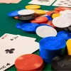 Slickblue 25-Pack Interlocking Radial 2g Poker Chips, Non-Denominated, Ideal for Home Games & Counting, White/Orange - 2 of 3