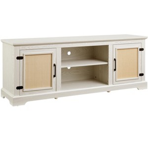 Dexmalle Farmhouse Rattan TV Stand Console Table for TVs up to 70 Inches - 1 of 4