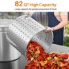 ROVSUN 82QT Stainless Steel Seafood Boil Pot with Strainer Basket, Lid & Hook, Versatile Stock Pot for Turkey Frying & Crab, Lobster, Shrimp Boiling - 2 of 4