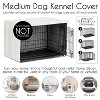 Sweet Jojo Designs Boy, Girl, Unisex/Gender Neutral Dog Crate Kennel Cover 36in. Stripe White and Grey - 4 of 4