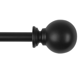 Deconovo Adjustable Single Curtain Rod with Ball Finials - 1 of 4