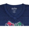 Harry Potter Womens' Hogwarts Crest Alumni V-Neck Burnout T-Shirt - 3 of 3