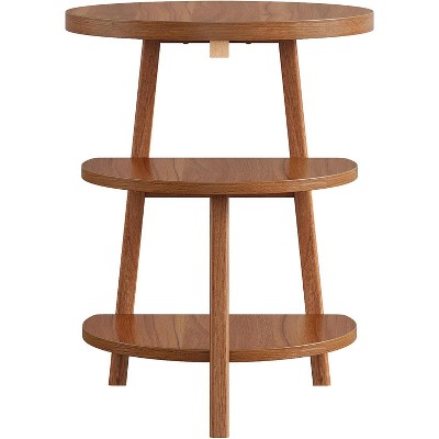 Tribesigns 3-Tier Round End Table, 19.69" W Side Table, Small Round Nightstand for Living Room, Bedroom and Couch Side, Brown