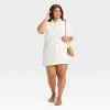 Women's Short Sleeve Drop Waist Drawstring Mini Dress - Universal Thread™ - 3 of 3