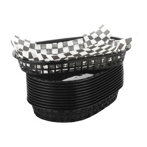 Aoibox 24 Pcs Fast Food Baskets with 100 Deli Liners, Halloween Serving Trays for Hot Dogs, Burgers, Fries, Sandwiches, and More (Black) - 1 of 4