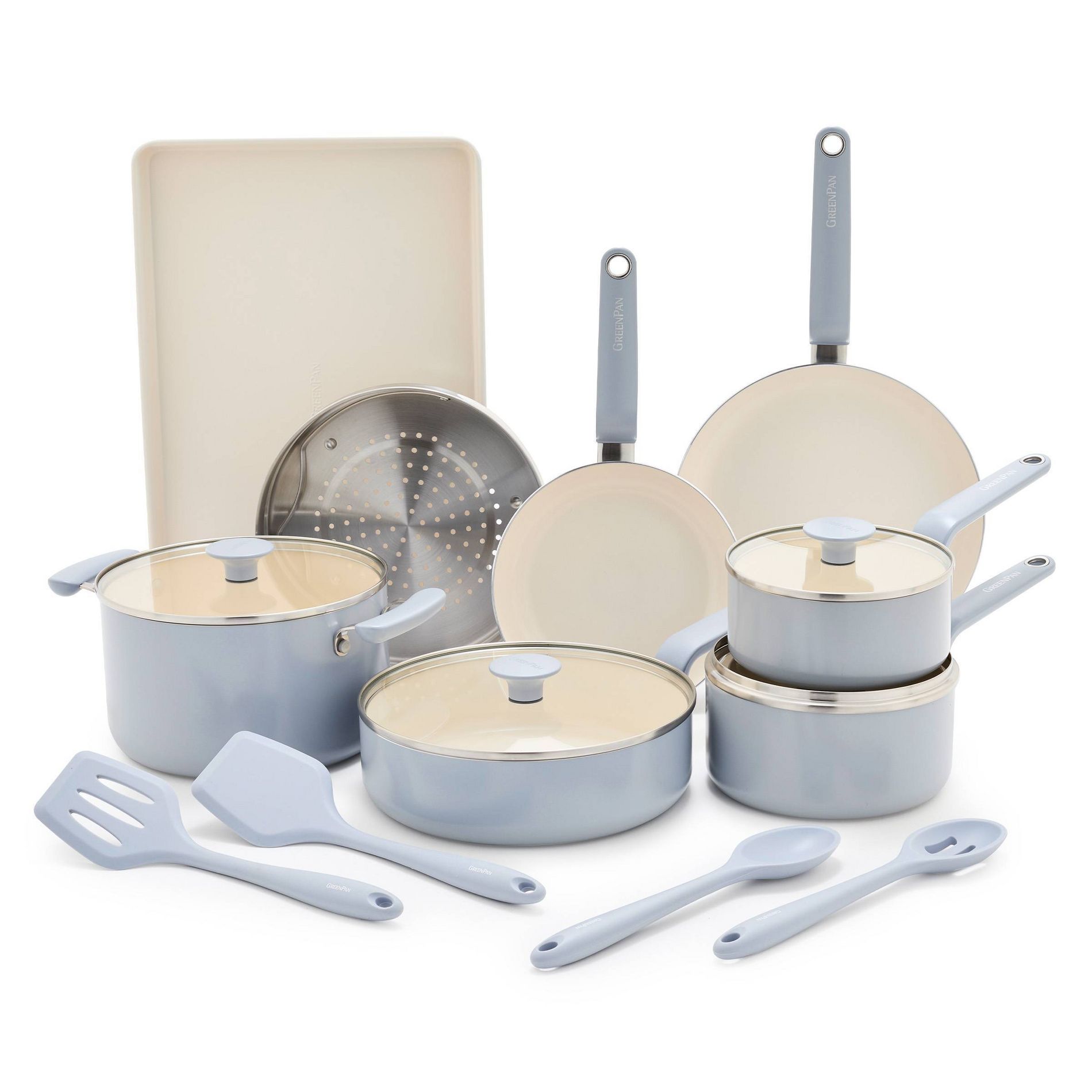 GreenPan Rio Advanced 16pc Ceramic Nonstick Cookware Set