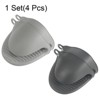 Unique Bargains Heat Resistant Kitchen Utensil Sets Silicone Oven Mitts 4 Pcs - 3 of 4