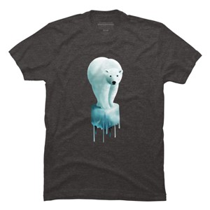Men's Design By Humans Polar Bear: Global warming By asitha T-Shirt - 1 of 4