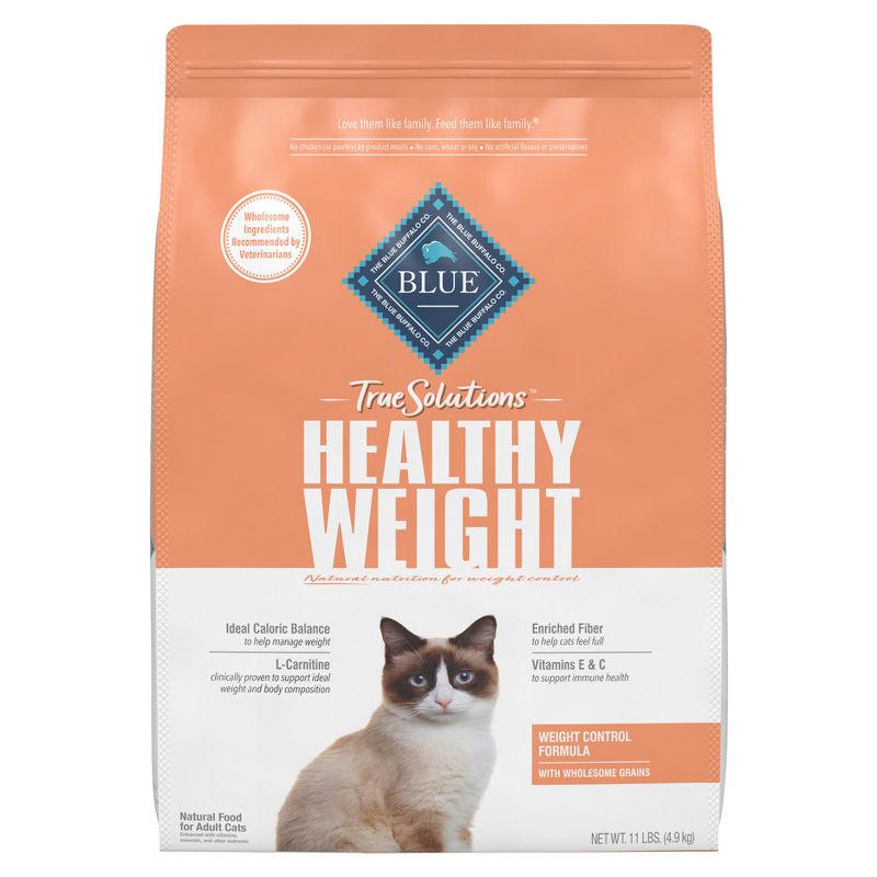 Blue Buffalo True Solutions Fit and Healthy Weight Control Chicken Flavor Adult Dry Cat Food, 1 of 11