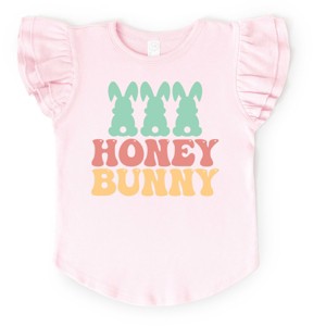 The Juniper Shop Honey Bunny Bunny Tails Flutter Sleeve Tee - 1 of 4