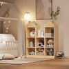 Toy Storage Organizer 8-Cubby Kids Bookshelf Natural Bookcase - 4 of 4