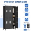 Metal Office Storage Cabinet with 6 Doors and 12 Hooks for Employees, 72 Inch Tall Steel Storage Cabinet Locker for Home, Office, Gym, School - 2 of 4