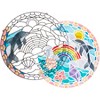 Melissa & Doug Stained Glass Made Easy Craft Kit: Dolphins - 180+ Stickers - image 2 of 4