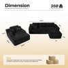 XIZZI Modular Sectional Sofa Couch, L/U-Shape Upholstered Couch, Modern Minimalist Couches for Living Room, Free Combination Deep Seat Corner Couch - 3 of 4