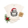 Simply Sage Market Women's Santa's Coming To Town Peace Short Sleeve Garment Dyed Tee - 2 of 2