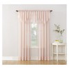 51"x24" No. 918 Sheer Erica Crushed Voile Ascot Beaded Rod Pocket Curtain Valance - 3 of 3