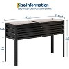 CuisinSmart Raised Garden Bed with Watering Reservoir, Elevated Square Planter Box for Vegetables Herbs, Heavy Duty Steel Panels & Drainage - 2 of 4