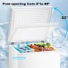 ZAFRO 1.8 Cu.ft Chest Freezer, Compact Deep Freezer with 2 Baskets & Adjustable Temp, Top Open Door for Home, Dorm,Kitchen,Bar,White - 2 of 4