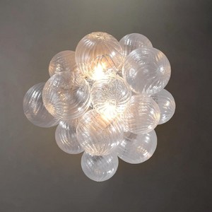 14"Modern Swirl Glass Wall Sconce - 1 of 4