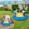 Costway 7.5 FT Inflatable Dome Rocker Bouncer with 6 Handles Fun Outdoor Game for Kids - 4 of 4