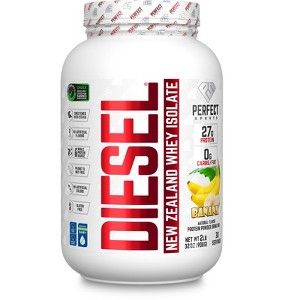 PERFECT Sports Diesel, New Zealand Whey Isolate, Banana, 2 lb (908 g) - 1 of 4