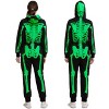 Joyfy Halloween Skeleton Pajama Glow-in-the-Dark Skeleton Costume Jumpsuit Adult Women for Halloween Cosplay Party - 3 of 4