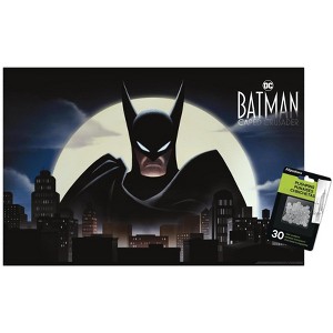 Trends International DC Batman: Caped Crusader - Skyline Key Art Unframed Wall Poster Prints - 1 of 4