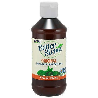 NOW Better Stevia Liquid Sweetener - Original 8 fl Ounce (237 ml) Liquid.