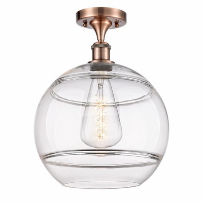 Rochester - 1 Light Semi-Flush Mount In Industrial Style-14.63 Inches Tall and 12 Inches Wide