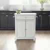 Cambridge Stone Top Portable Kitchen Island/Cart White - Crosley - 3 of 4