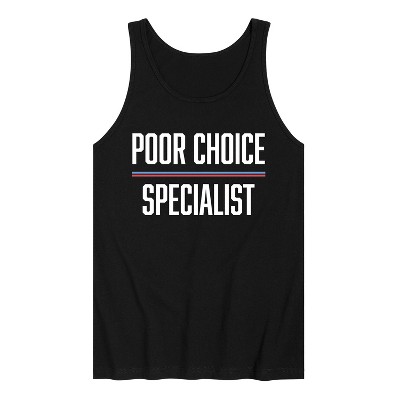 Men's - Instant Message - Poor Choice Specialist Graphic Tank Top