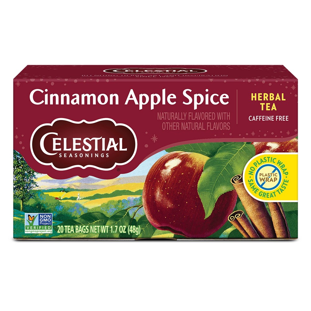UPC 070734053108 product image for Celestial Seasonings Cinnamon Apple Spice Herbal Tea Bags - Caffeine Free - 20ct | upcitemdb.com