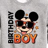 Boys' - Disney - Mickey Birthday Boy Graphic Long Sleeve Fleece Sweatshirt - 2 of 4