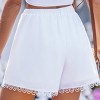 Women's Chic Scalloped Trim Drawstring Shorts - Cupshe - 4 of 4