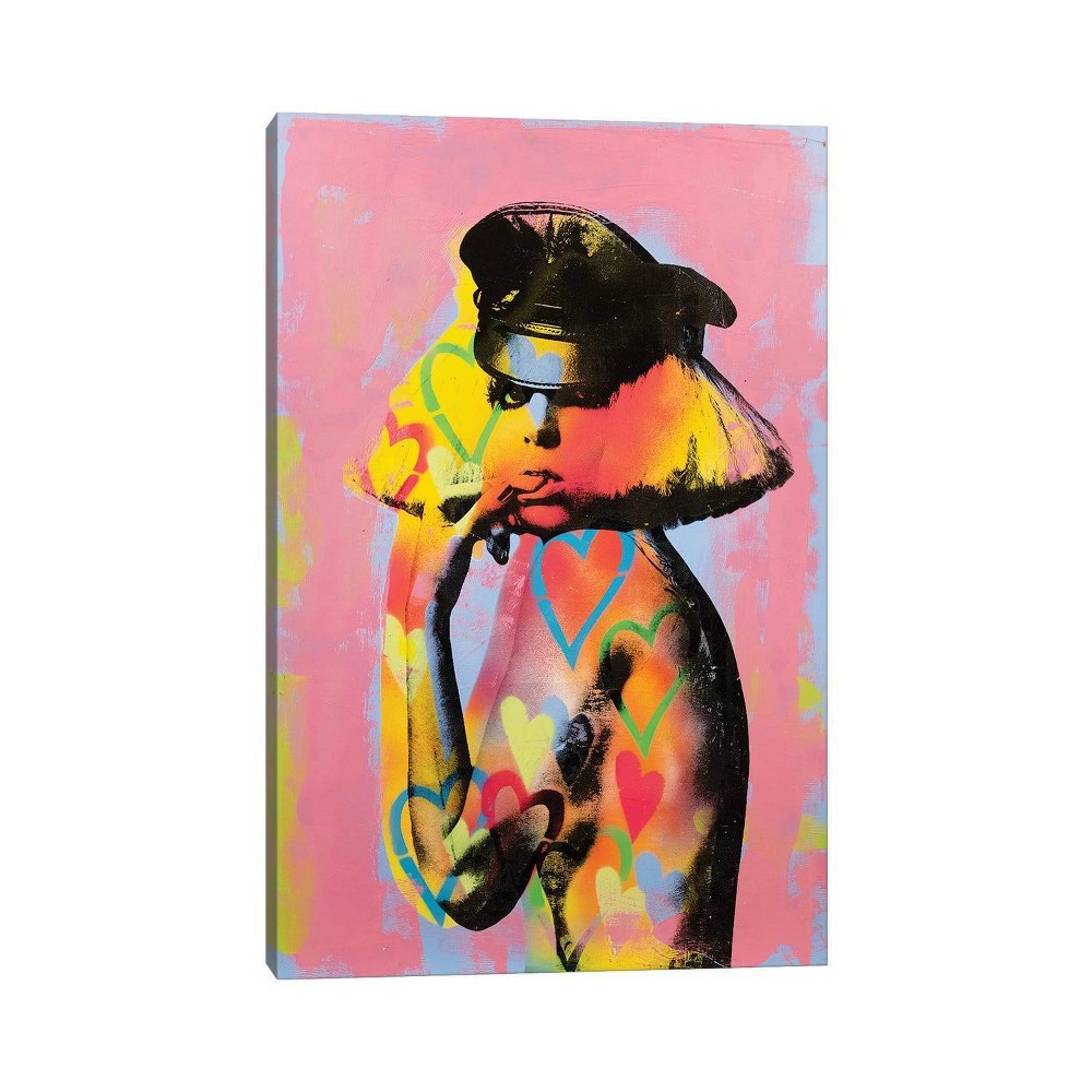 Photos - Other Decoration iCanvas 26"x18"x1.5" Lady Gaga by Dane Shue Unframed Wall Canvas: Modern S