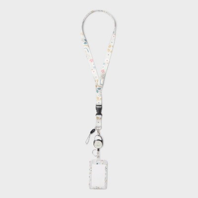 Lanyard Neutral Floral - up&up™
