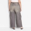 Women's Mid-Rise Wide Leg Cargo Baggy Jeans - Wild Fable™ - 3 of 3